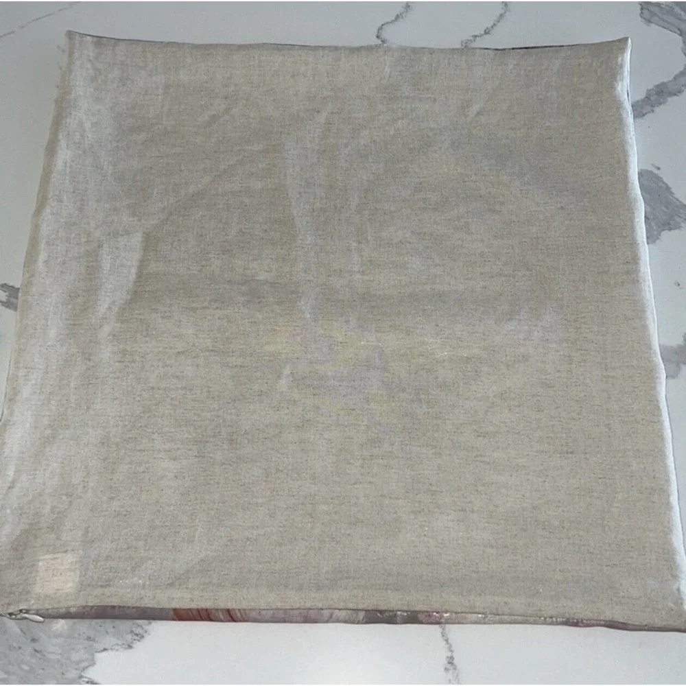 West Elm Ink Abstract Pillow Cover Blossom Brocade Paint Stroke
